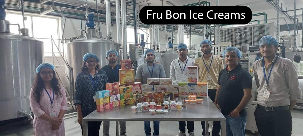 Students of Poddar Business School visited to Fru bon Ice creams