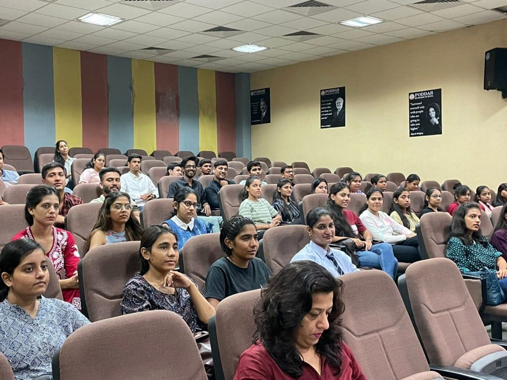 ‘Aarambh’ for its new students on September 9 2022 at Poddar Business School, Sitapura Campus.
