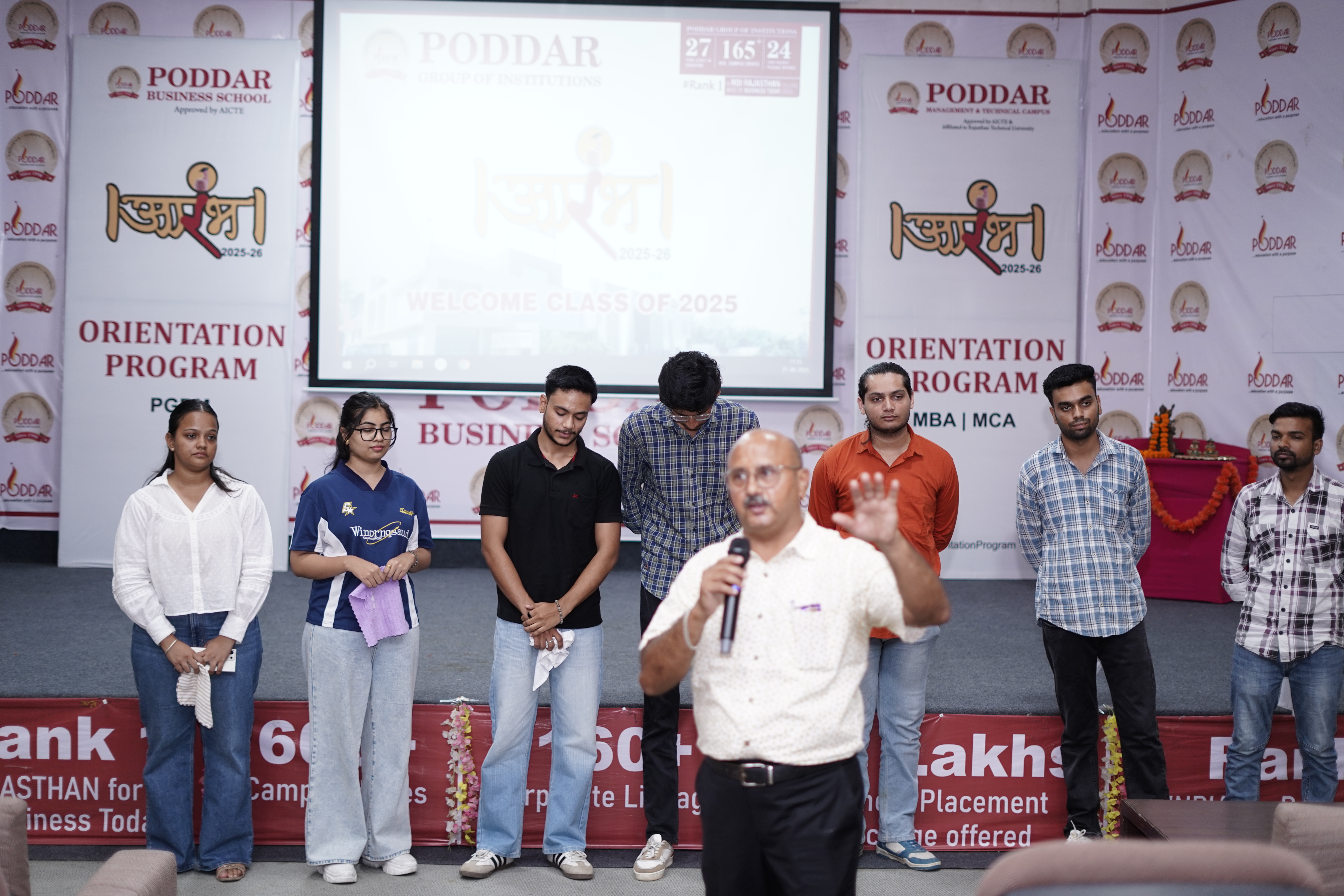Orientation Program "Aarambh 2025" at Poddar Business School: Fostering Leadership, Global Outlook, and Social Responsibility