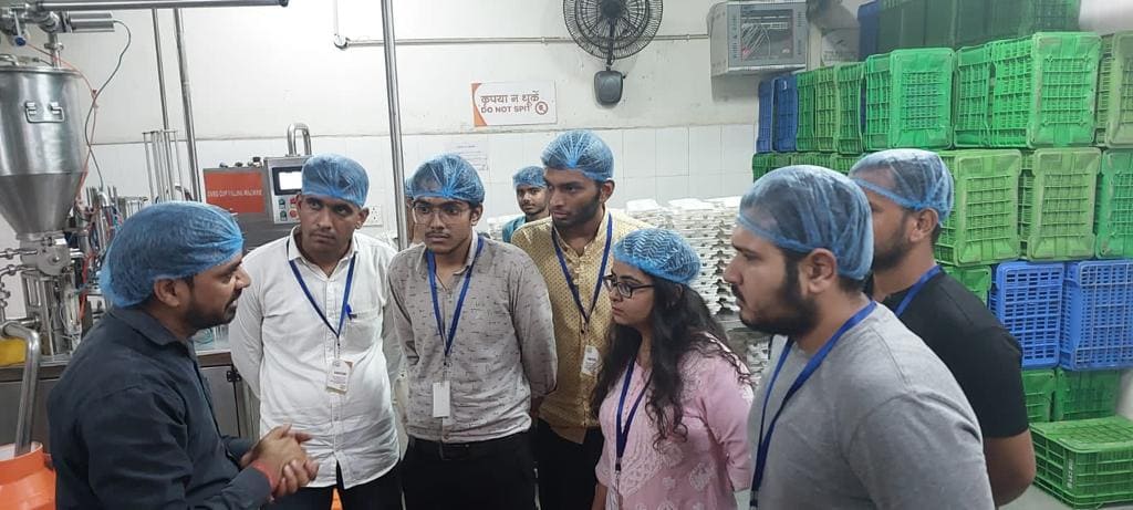 An industrial visit for Commerce & Management Students