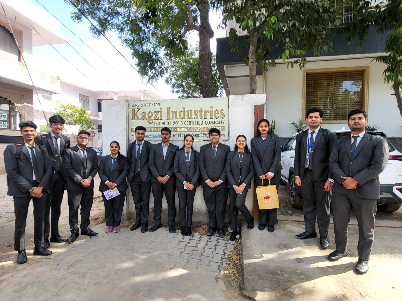 An industrial visit for Commerce & Management Students