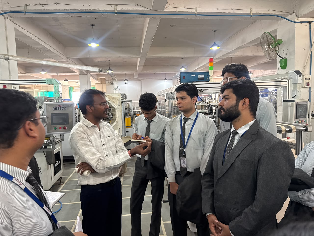 An industrial visit for Commerce & Management Students