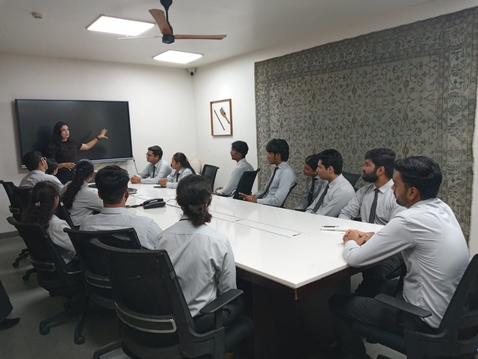 An industrial visit for Commerce & Management Students