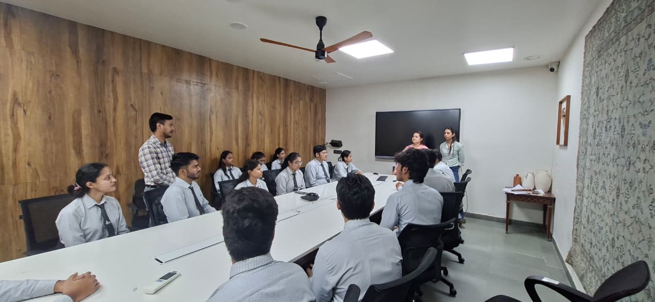 An industrial visit for Commerce & Management Students
