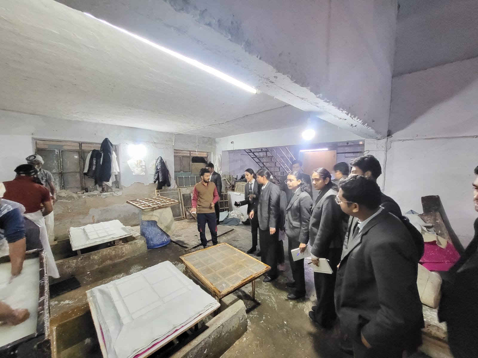 An industrial visit for Commerce & Management Students