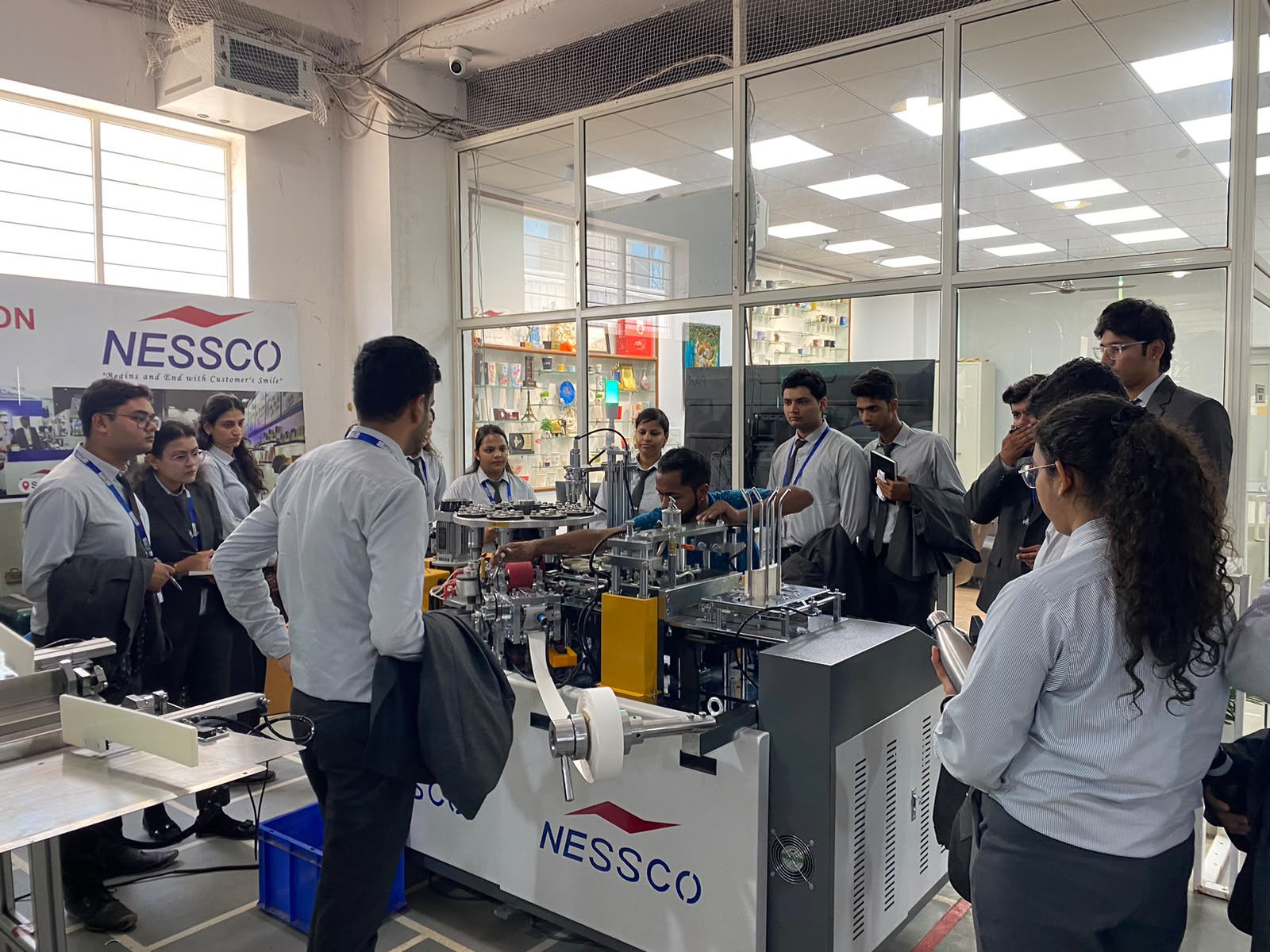 An industrial visit for Commerce & Management Students