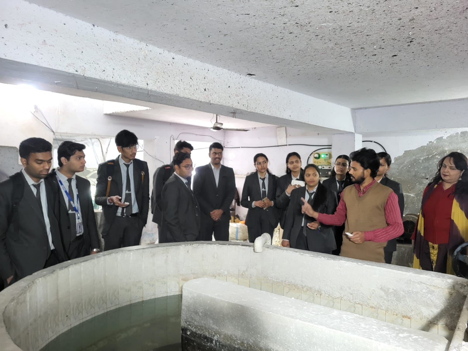 An industrial visit for Commerce & Management Students