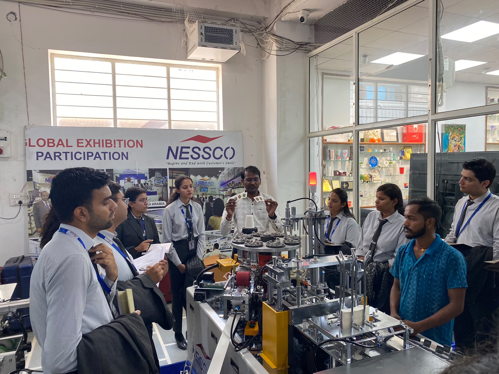 An industrial visit for Commerce & Management Students