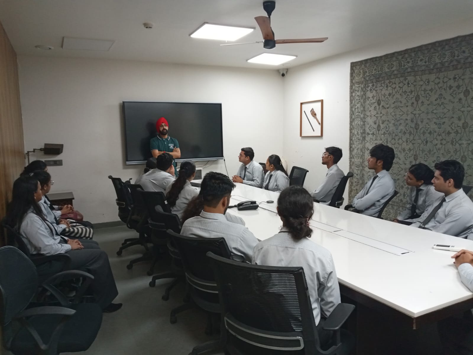 An industrial visit for Commerce & Management Students