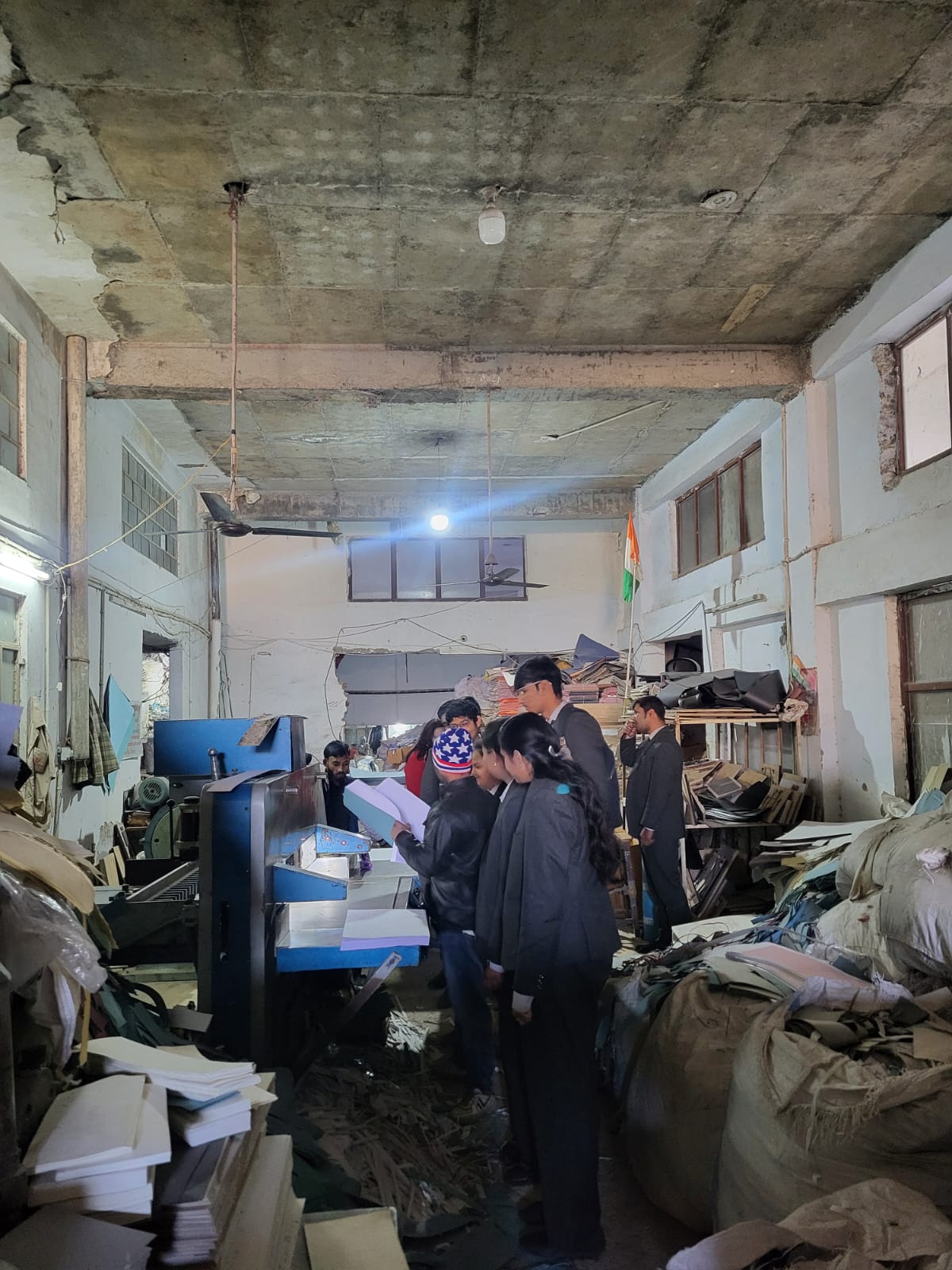 An industrial visit for Commerce & Management Students