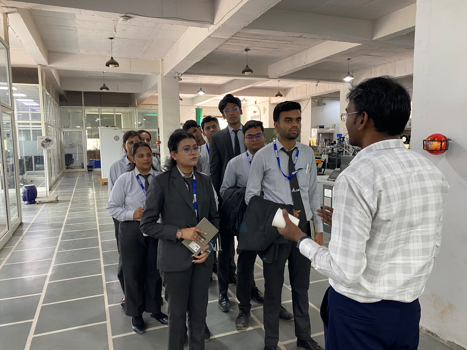 An industrial visit for Commerce & Management Students
