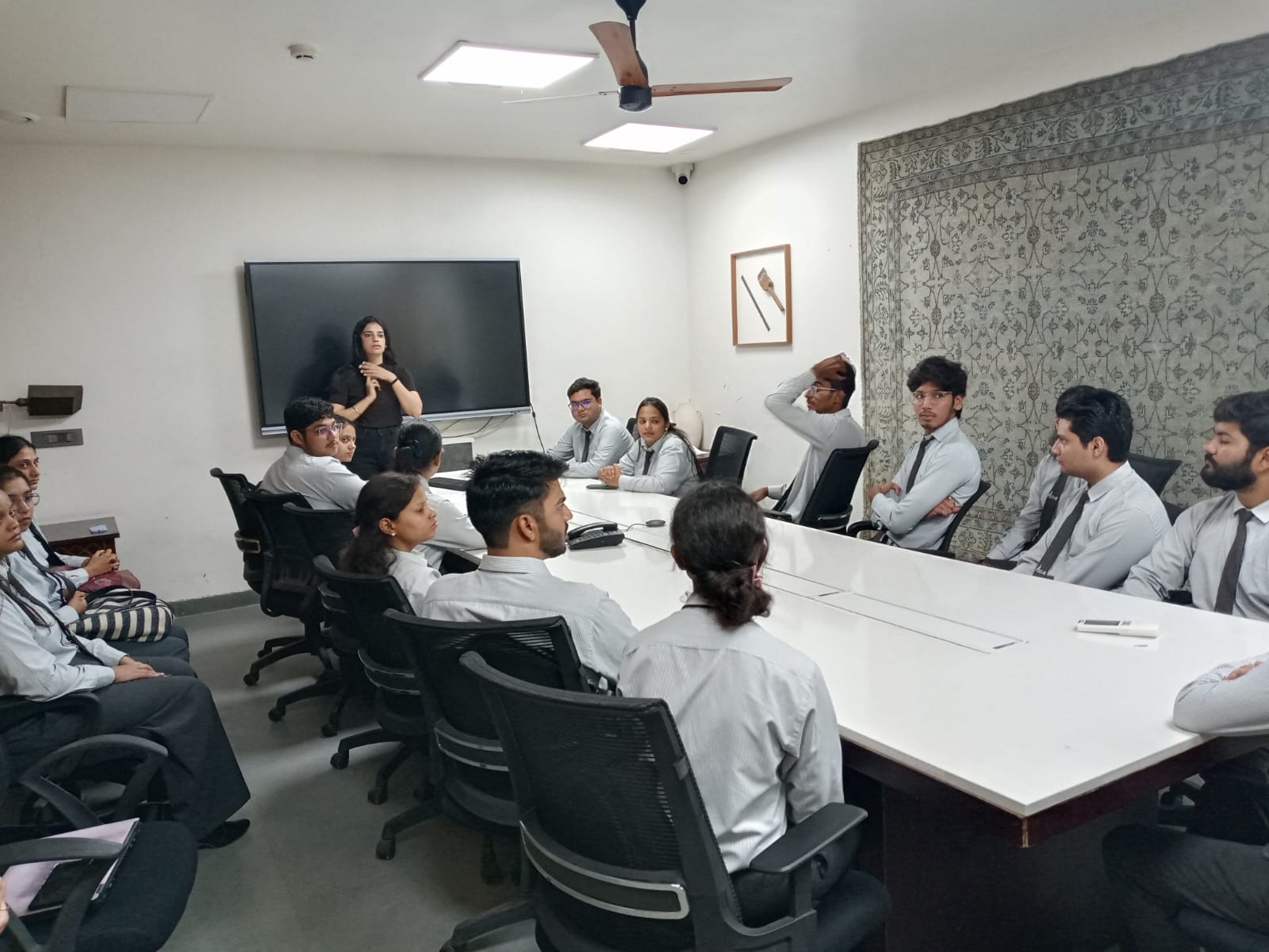 An industrial visit for Commerce & Management Students