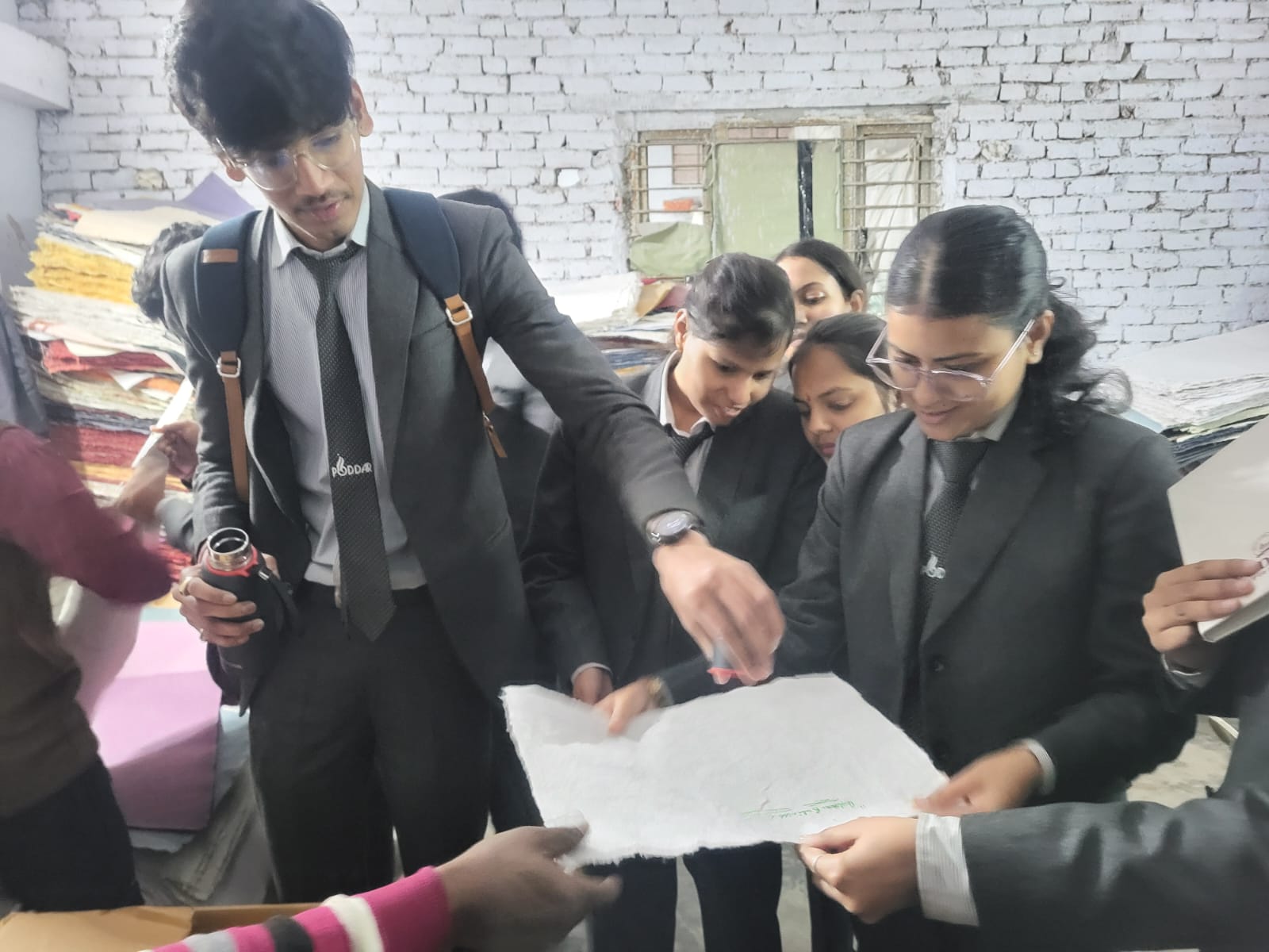 An industrial visit for Commerce & Management Students