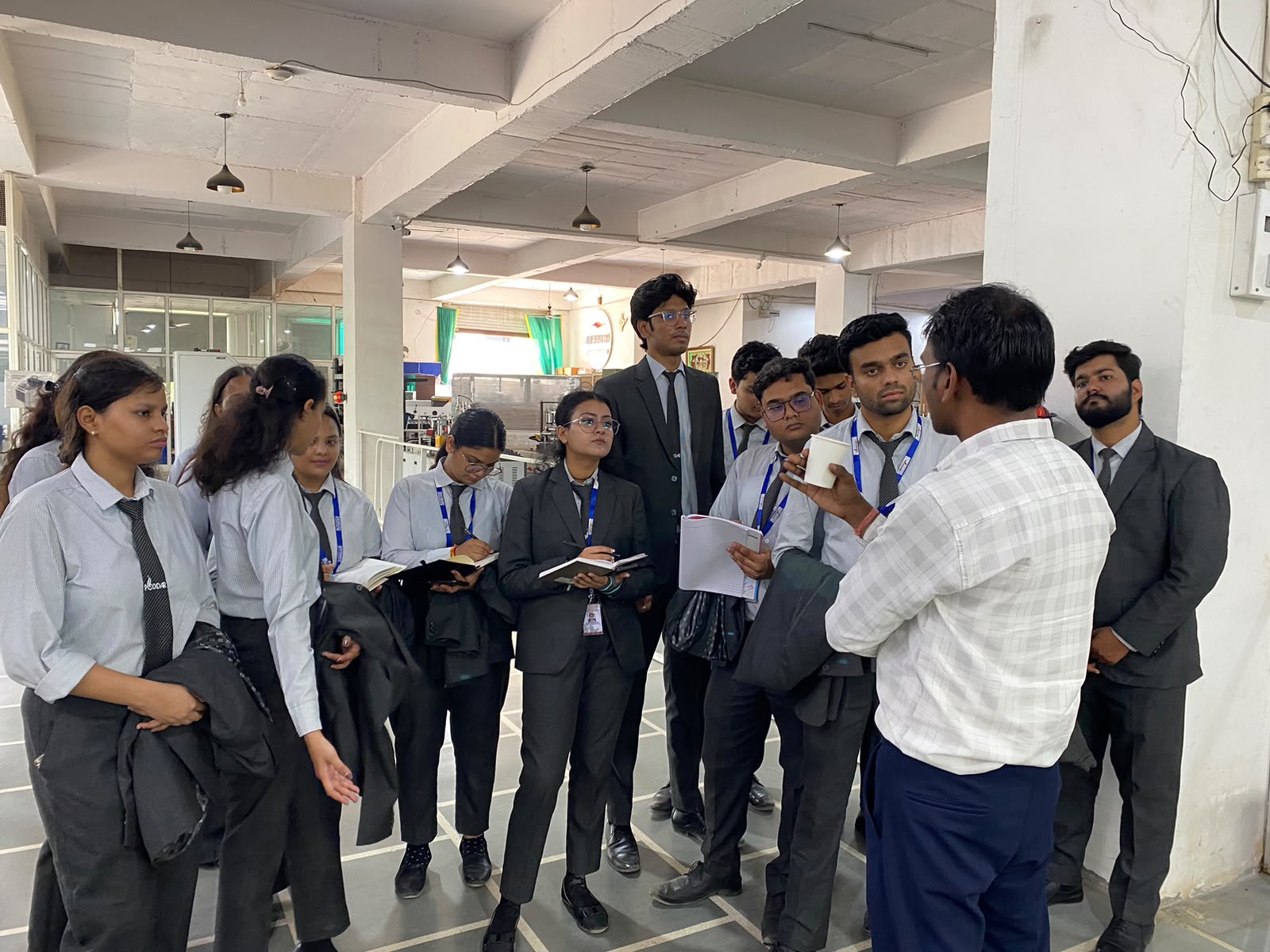 An industrial visit for Commerce & Management Students