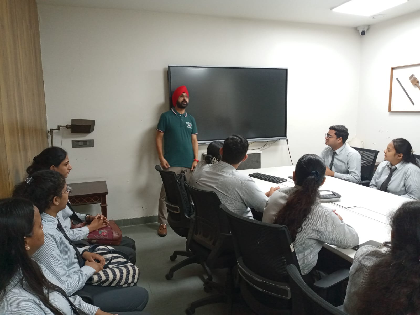 An industrial visit for Commerce & Management Students