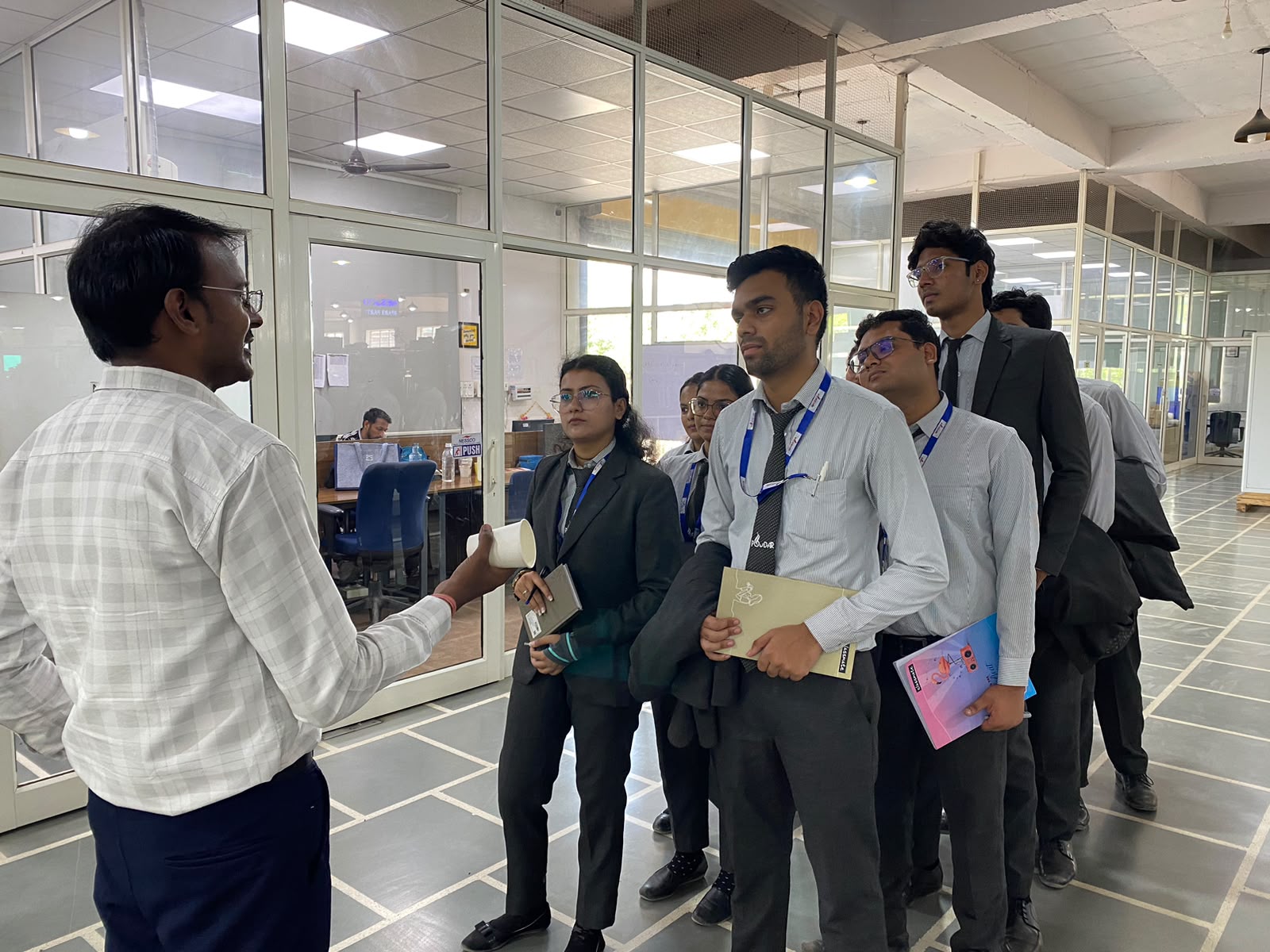 An industrial visit for Commerce & Management Students