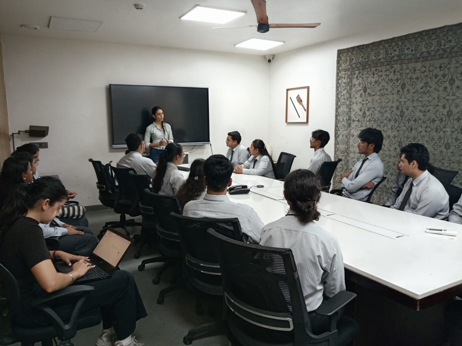 An industrial visit for Commerce & Management Students