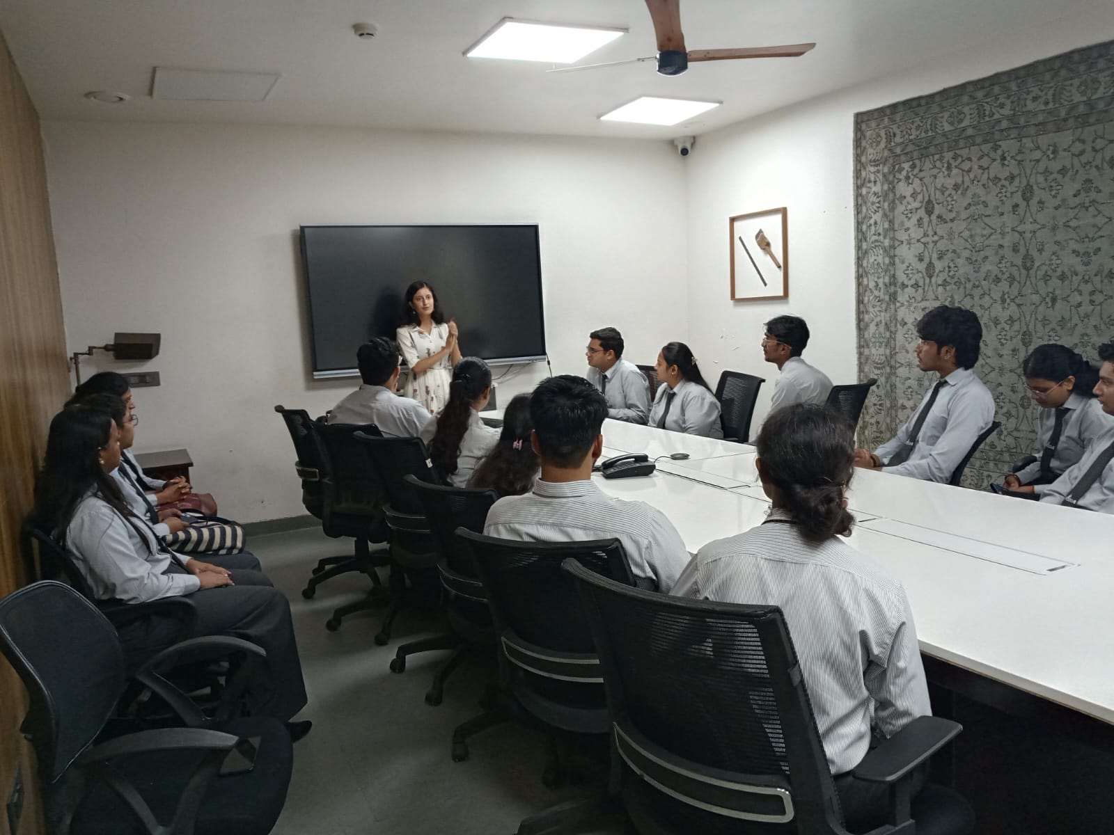 An industrial visit for Commerce & Management Students