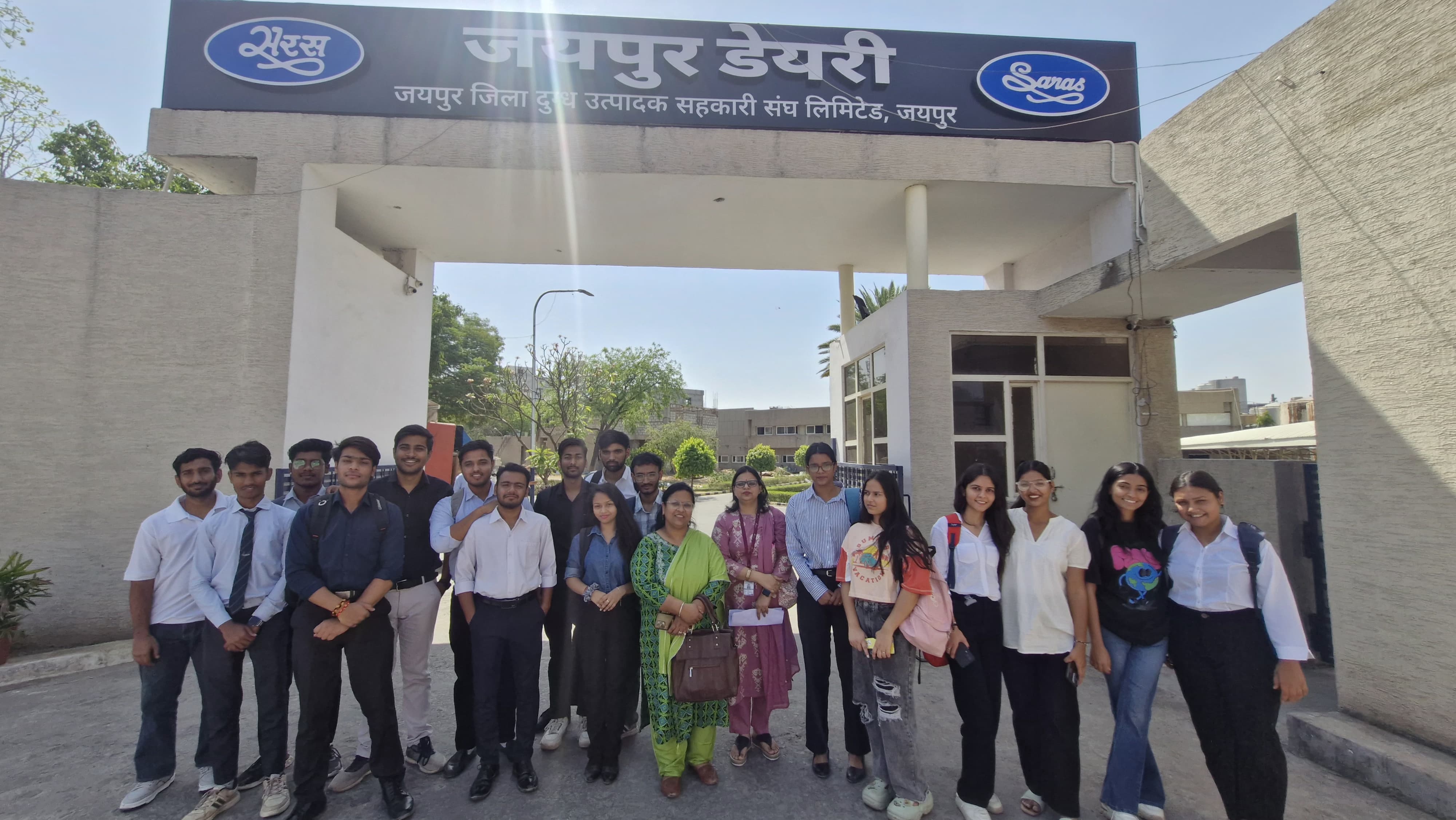 Industrial Visit to “Saras Dairy (Jaipur Dairy)”